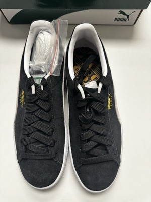 PUMA Suede Classic XXI Lace Up Mens Black White Sneakers Casual Shoes 37491501
