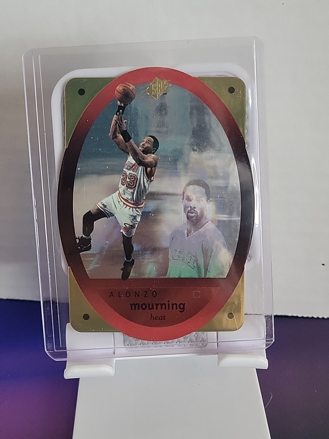 1996-97 Upper Deck SPX GOLD Foil Holo Alonzo Mourning #27 Miami Heat Georgetown