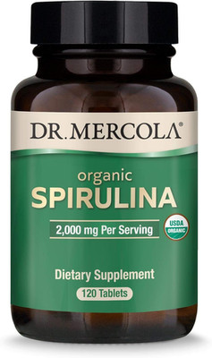 Dr. Mercola Organic Spirulina - 2,000 mg - USDA Organic - Supports Normal Detoxi