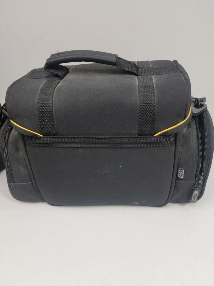 Bolsa de almacenamiento de fotos para cámara Kodak Gear negra con asa de correa de transporte ¡En muy buena condición! Foto 4 de 4