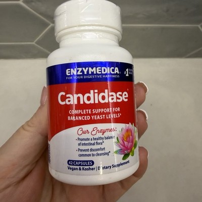 Enzymedica Candidase 42 Capsules Digestive Enzyme Vegan Sealed Exp 02/2027 New