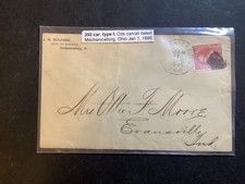 ICOLLECTZONE US 249 Ty I Pink on 1895 Ohio Cover   (C400)