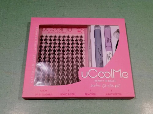 Neu uCoolMe Wimpern Cluster Kit enthält Entferner Bond & Seal Pinzette