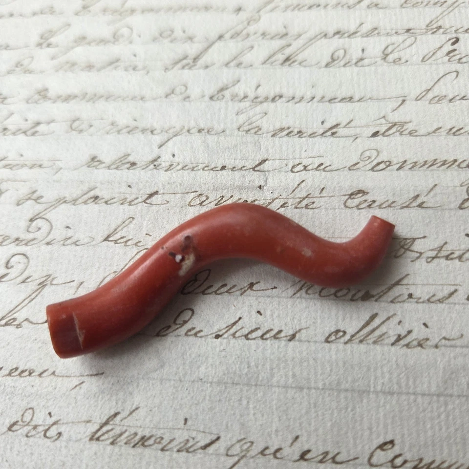 Branche De Corail Rouge Rubrum De Méditerranée Ancien 5 cm - Photo 2/4