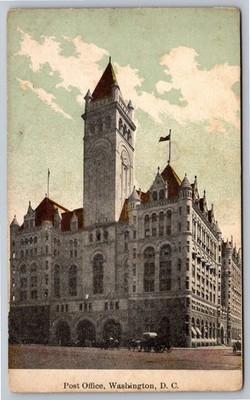 Vintage Postcard Post Office Washington D.C. Historic Landmark