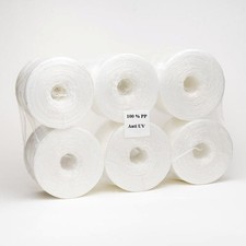 SPAGO AGRICOLO POLIPROPILENE 100% TIT 300 BIANCO STABILIZZATO CONF. DA 6 ROTOLI