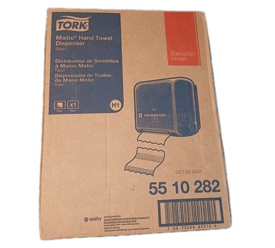 Tork Elevation Matic Hand Towel Roll Dispenser Black (TRK5510282) Wall Mounted.