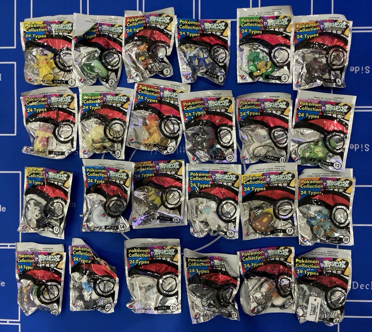 ポケットモンスター ALL PACKAGE COLLECTION Pokemon Collection 24 Types Complete set unopened But read