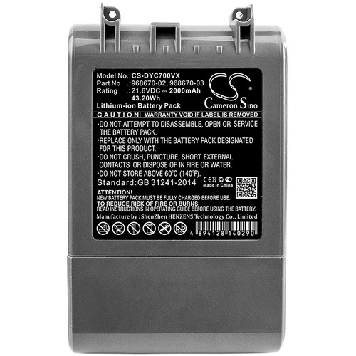 Battery for Dyson SV11 V7 Animal Total Clean Trigger 968670-02 968670-03 2000mAh - Picture 5 of 5