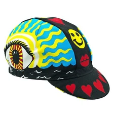 Cinelli Eye of The Storm Cycling Cap by Ana Benaroya - Italy-Made Polyester,