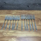 ⁠ International Sterling Silver Romance Rose Flatware Set Of 12 Forks ~511 Grams