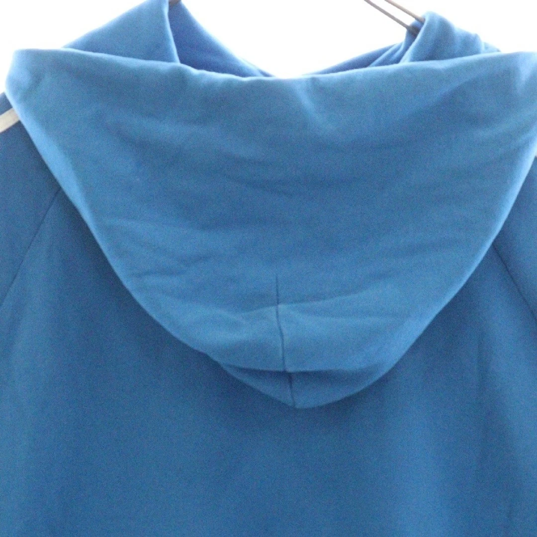 Felpa con cappuccio BALENCIAGA 22aw x adidas vestibilità grande logo pullover blu 729322 TNVN2 usata 9