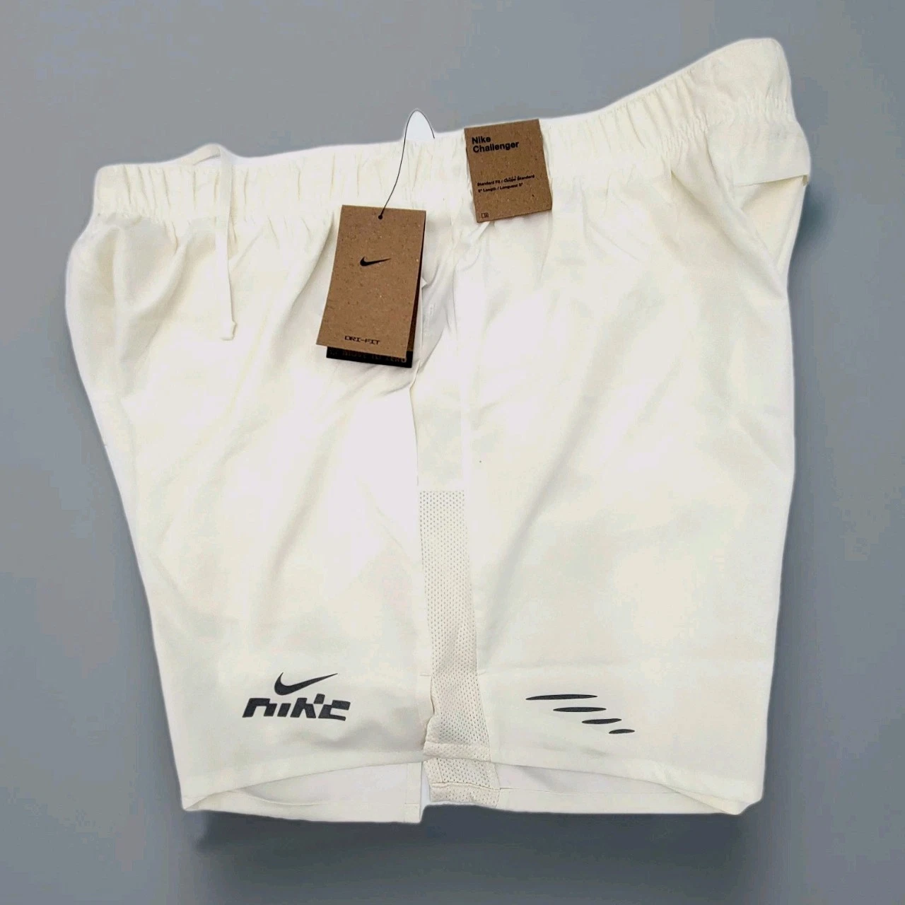 Nike Challenger Flash Dri-fit Running Shorts 5" White Men's Size XL IB4129-133
