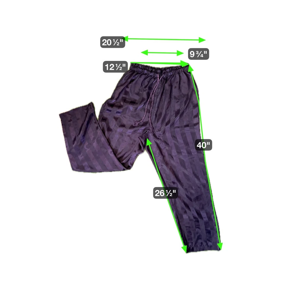 Conjunto de pijama cacique de colección púrpura a rayas camisa con botones pantalones ropa para dormir para mujer S Foto 4 de 4