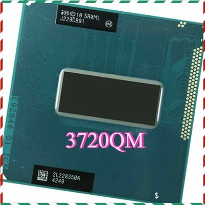 3720QM Intel Core i7 CPU Quad-Core 2.6-3.6GHz 6M SR0ML Socket G2 Processor