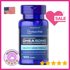 Puritan's Pride DHEA 50Mg Dietary Supplement, Promote Sugar Metabolism 100 Count