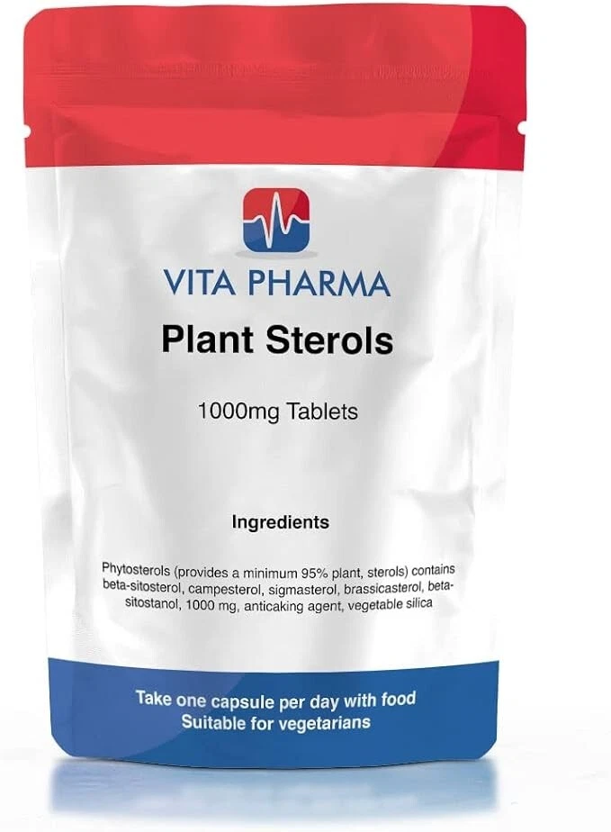 Plant Sterols 1000mg 240 Tablets | Heart & Cholesterol Health VITAPHARMA