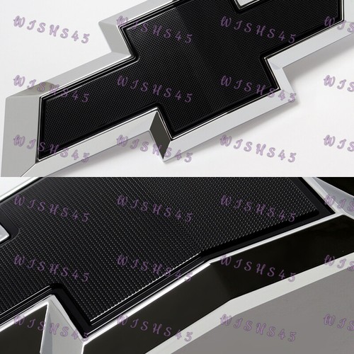 For 2022-2024 Chevrolet Refreshed Silverado 1500 Bowtie Front Grill Black Emblem - Foto 1 di 5
