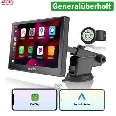 ATOTO P8 7 Zoll Portable Autoradio Wireless Carplay &Android Auto Remote Control