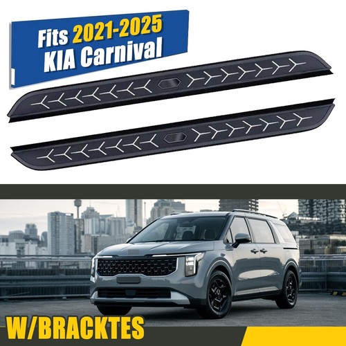 Fits KIA Carnival 2022-2024 2025 Running Boards Side Steps Pedals Nerf Bar ALU