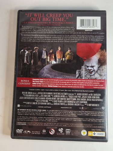 It/Ça Horror Movie Canadian Dvd Used - Picture 2 of 2