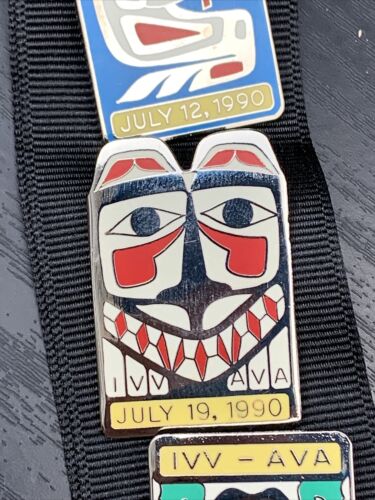 American Volkssport Association AVA Pin Set Thursday Night Treks 1990 mit Band - Bild 8 von 12