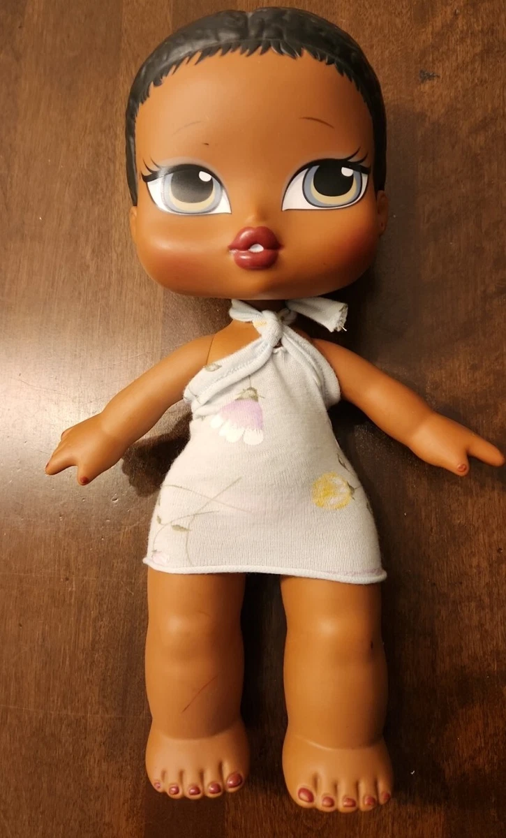 VTG 12 Bratz Big Babyz Sasha MGA Baby doll black hair african american  Brats