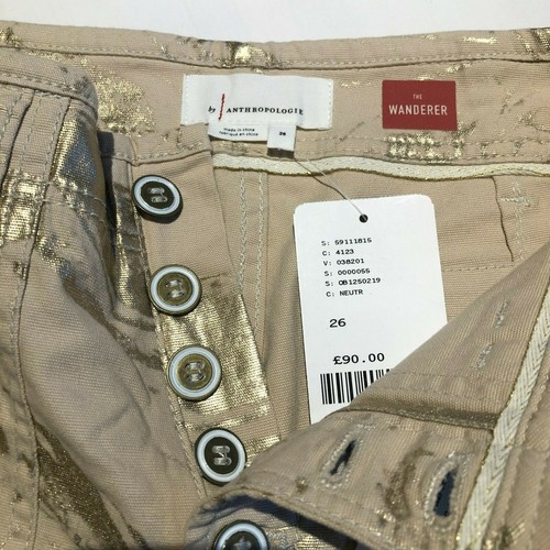 Anthropologie x The Wanderer Utility Trousers Neutral Size 26 RRP £90 Save£50 - Picture 3 of 3