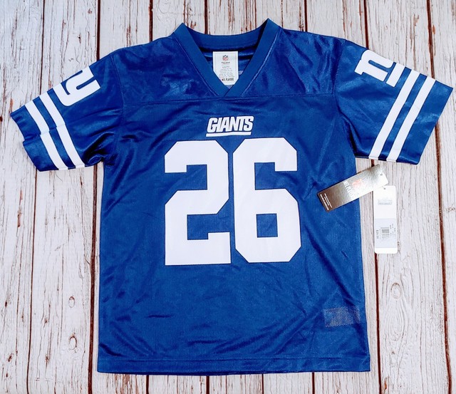 Saquon Barkley New York Giants #26 NFL Royal Boys T-Shirt - Youth Jersey L(12-14 | eBay