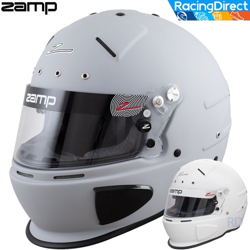 ZAMP - RZ-70E Switch Helmet - SA2020 & FIA8859 Rated - Solid White / Matte Grey - Picture 1 of 22