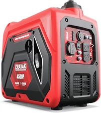 ERAYAK 4,500-W Super Quiet Portable Gas Powered Inverter Generator, Lightweight