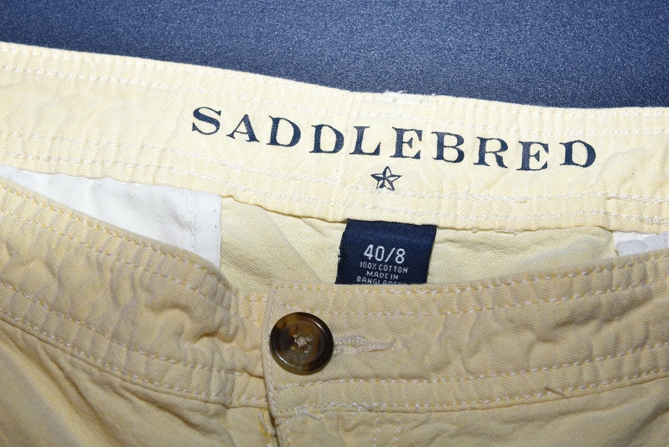 SADDLEBRED ЖЕЛТЫЙ РАЗМЕР 40 / 8 МУЖСКОЙ ХЛОПОК ШОРТЫ - Изображение 2 из 3