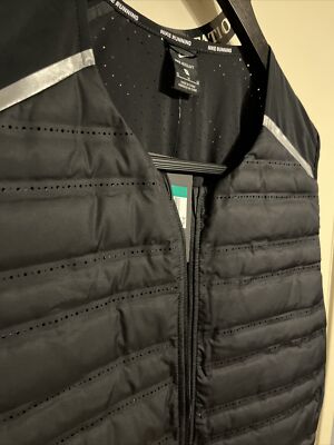 nike aeroloft running vest mens xl black | eBay