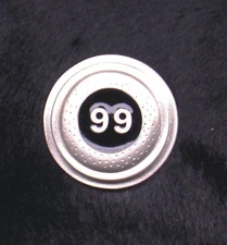 Empire Pewter "99 Straight" Clay Pewter Pin
