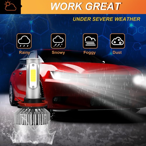 4x LED Headlights Bulbs combo 6000K For Ford EDGE 2015 2016 2017 2018 2019 2020 - Picture 10 of 12