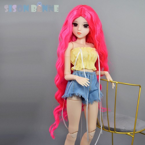 Cheveux Longs BJD Poupée 60cm Épissure Sphérique Corps Féminin Bricolage Jouet - Imagen 10 de 23