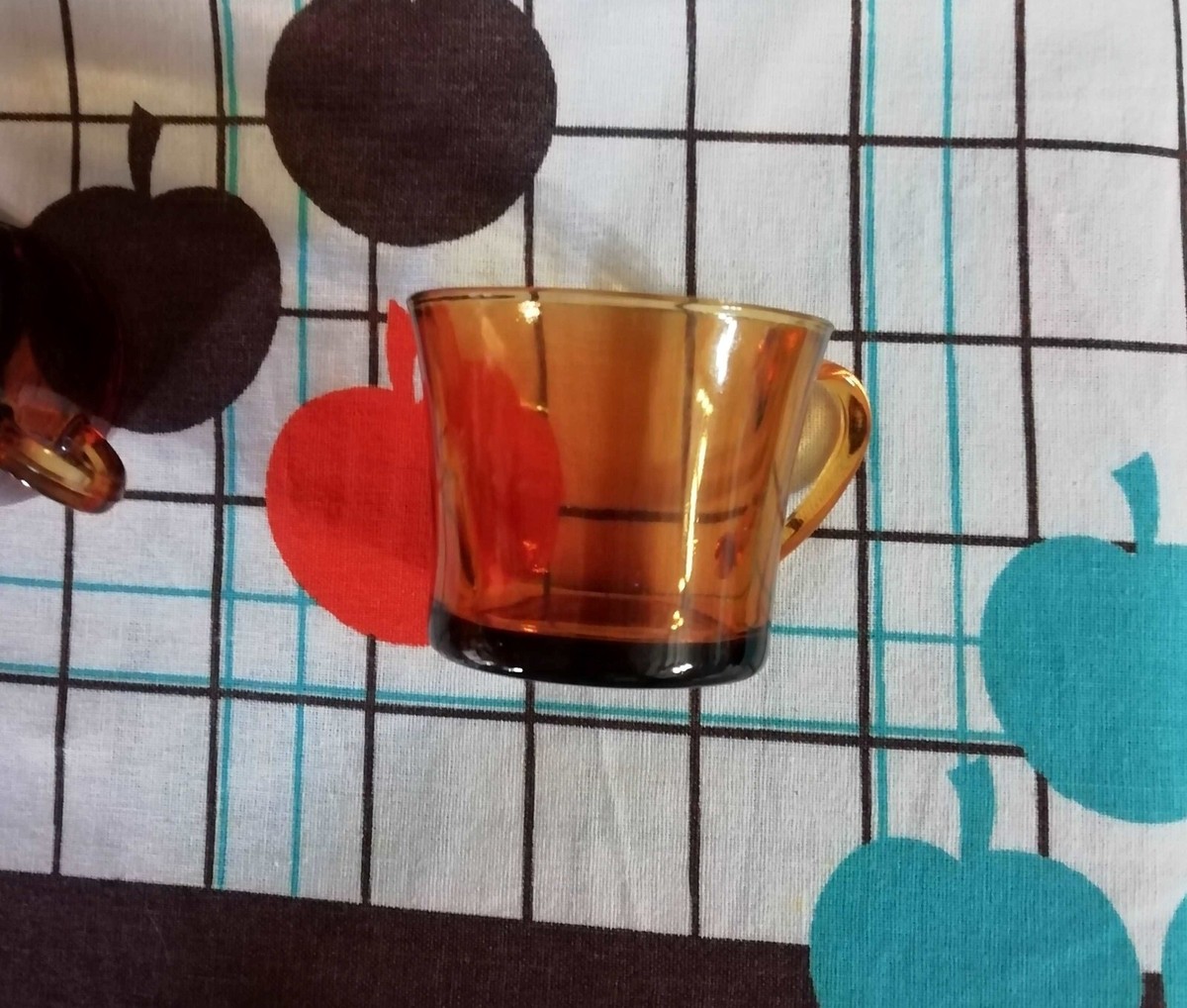 Lot De 10 Tasses à Café En Verre Duralex Vintage Années 1970 - Contenance 80 Ml