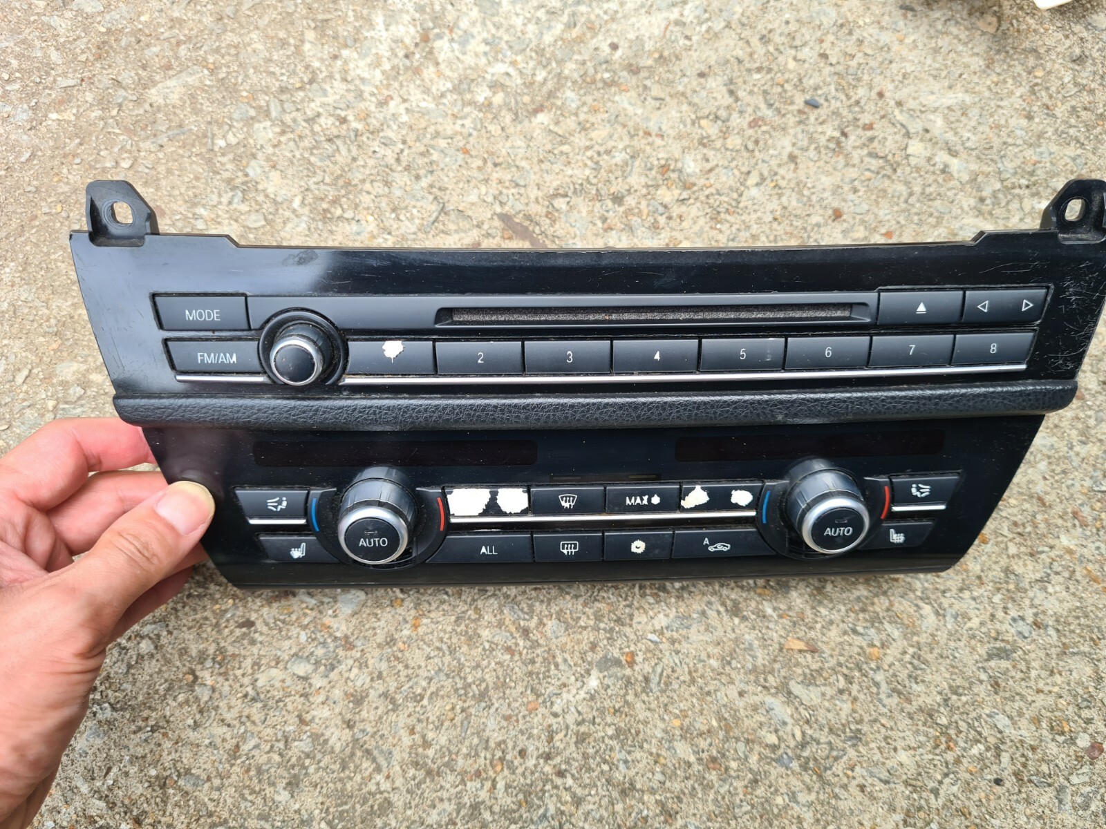 BMW F10 1113 528i 535i 550i radio faceplate buttons controls