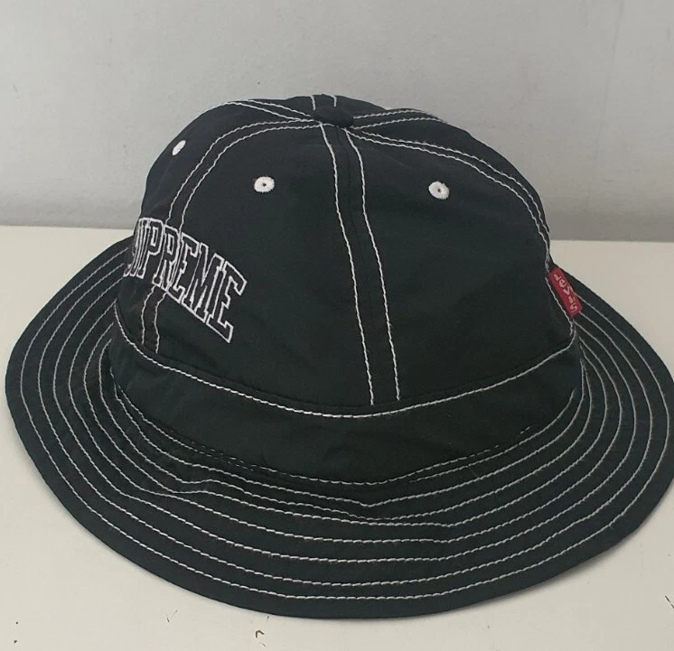 FW19 Supreme x Levi'S Nylon Bell Hat crusher S/M Black bucket small/medium Levi
