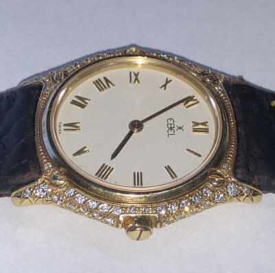 Ebel Women's 18k Yellow Gold Quartz & Diamonds Watch With Original