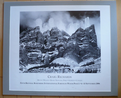 CRAIG RICHARDS, SIGNED POSTER PHOTO 87/100, Mount Wilson BANFF, Alberta CANADA