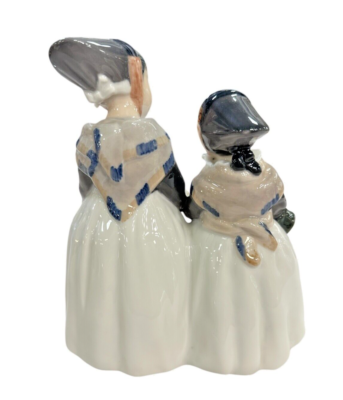 ROYAL COPENHAGEN DENMARK #1316 AMAGER GIRLS PORCELAIN FIGURINE
