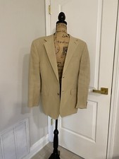 Express men's blazer small beige in color, inside pockets