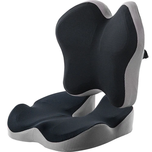 Memory Foam Seat Cushion Lumbar Back Pillow Set Pain Relief Car Home Office - Picture 2 of 19
