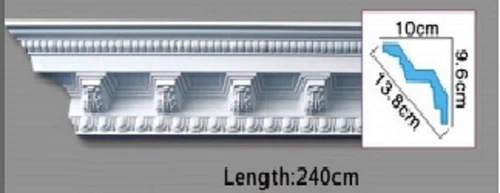 2.4 METER COVING PRINCE CORNICE CEILING VICTORIAN DESIGN DECOR PLASTER ORNATE