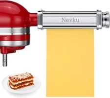 Pasta Roller Sheet Attachment for KitchenAid Stand Mixer, Stainless Steel Pasta 