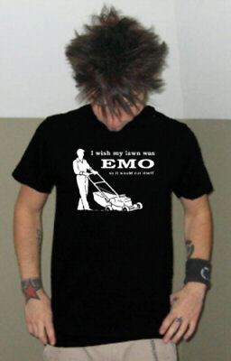 I Wish My Lawn Was Emo T-Shirt   Funny Indie & Hardcore Scene Tee