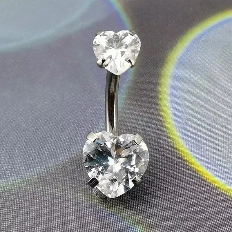 5/10/20 Gema Ombligo Anillos Barra Cuelga Ombligo Barras Cuerpo Piercing Joyería Foto 4 de 4