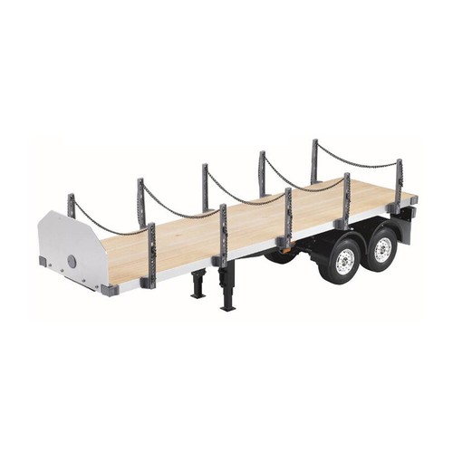 Hercules 1/14 2Axle RC Tractor Flatbed Auflieger LKW für DIY TAMIYA Modell - Bild 2 von 8