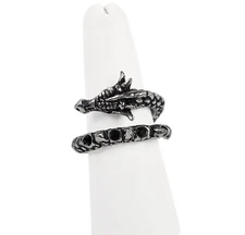 Vis Visa (Living Power) Ring - Alchemy Gothic Dragon Totem/Talisman/Amulet
